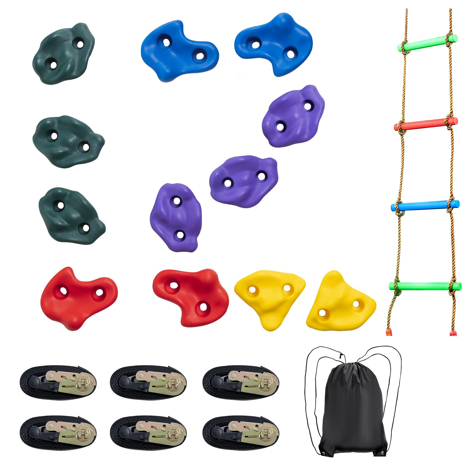 ROCK CLIMBING 雑誌セット 001-015 Amazon.com: VEVOR Ninja Tree Climbing Kit, 12 Rock Climbing Holds